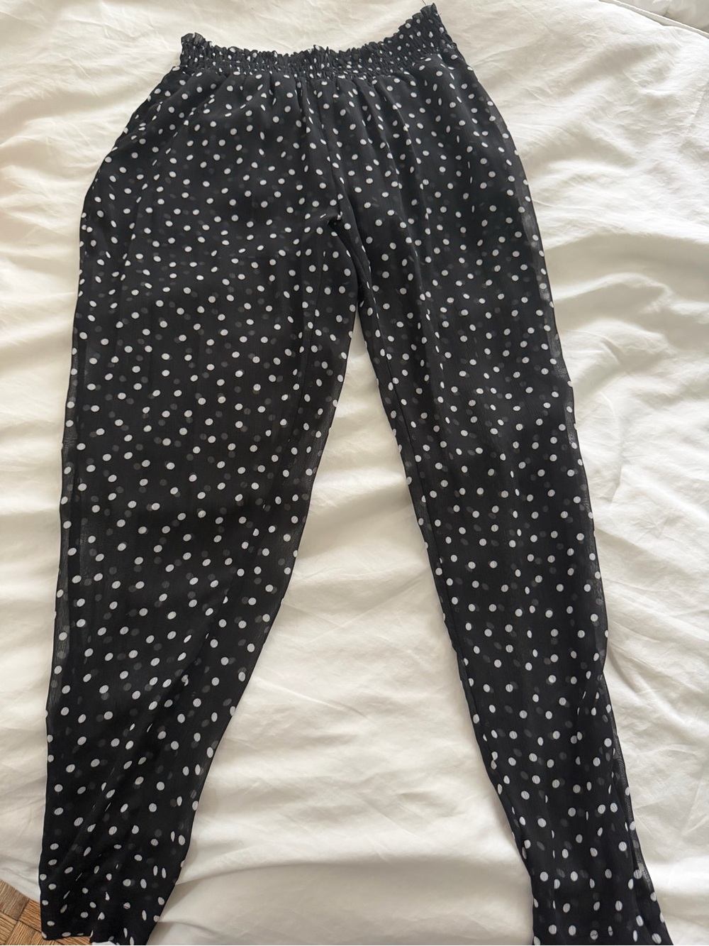 Black & White Polka Dot Pants